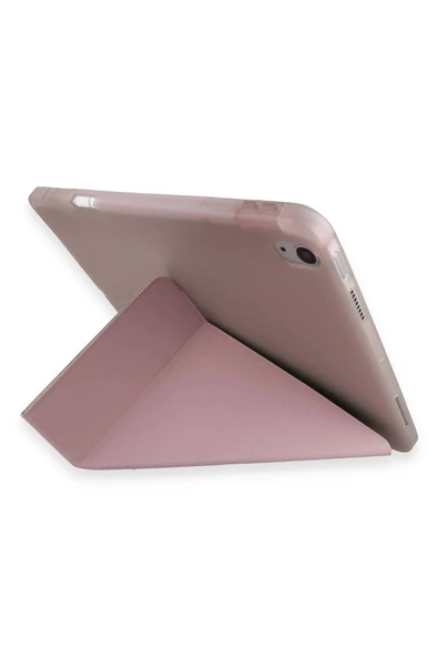 Xiaomi Redmi Pad SE Kılıf Kalemlikli Mars Tablet Kılıfı - Rose Gold - Resim 3