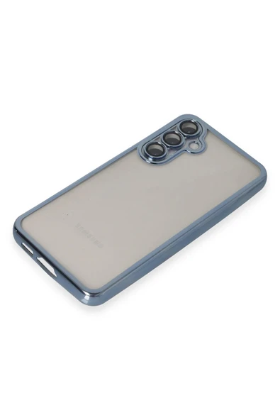 Samsung Galaxy S23 FE Kılıf Lensli Silikon - Açık Mavi - Resim 4