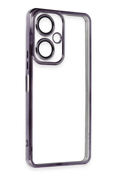 Vivo Y27 Kılıf Lensli Silikon - Mor - Resim 2