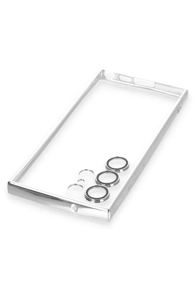 Samsung Galaxy S24 Ultra Kılıf Lensli Silikon - Mor - Resim 4