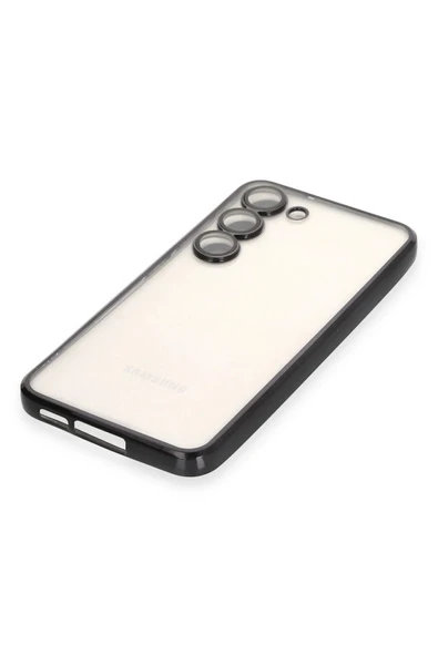 Samsung Galaxy S23 Plus Kılıf Lensli Silikon - Siyah - Resim 4