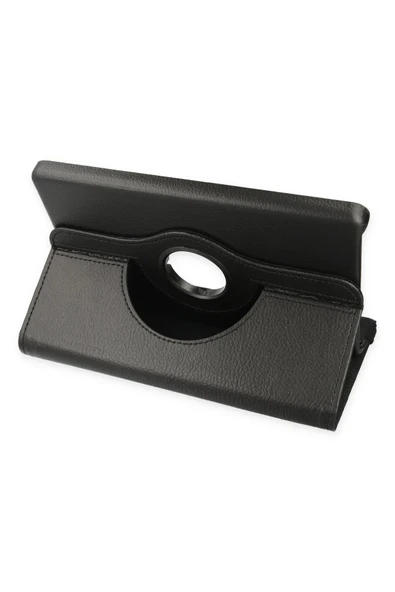 Samsung Galaxy X510 Tab S9 FE 11 Kılıf 360 Tablet Deri Kılıf - Siyah - Resim 3