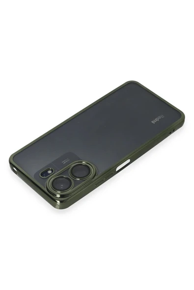 Xiaomi Redmi 13C Kılıf Lensli Silikon - Yeşil - Resim 3