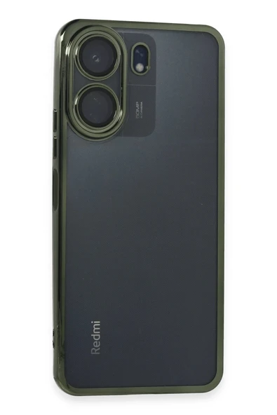 Xiaomi Redmi 13C Kılıf Lensli Silikon - Yeşil ürün görseli 1