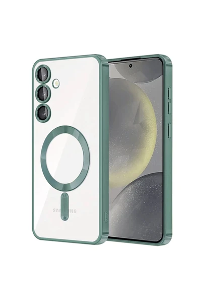 Samsung Galaxy S23 Kılıf Kross Magneticsafe Kapak - Koyu Yeşil ürün görseli