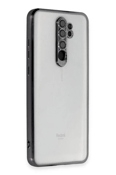 Xiaomi Redmi Note 8 Pro Kılıf Lensli Silikon - Siyah - 1