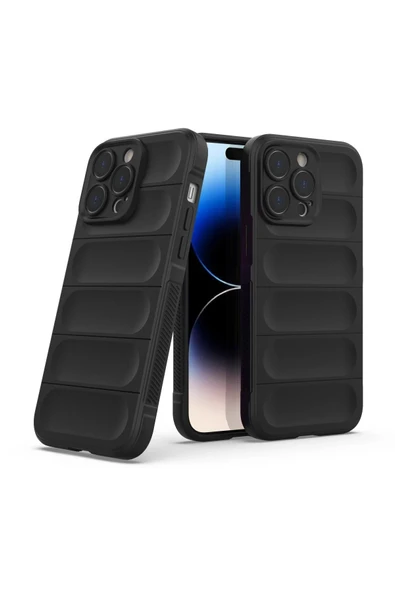 iPhone 13 Pro Kılıf Optimum Silikon - Siyah - Resim 2