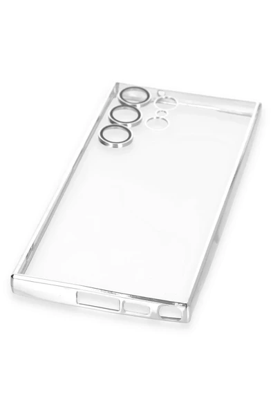 Samsung Galaxy S24 Ultra Kılıf Lensli Silikon - Mor - Resim 5