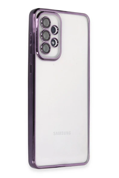 Samsung Galaxy A33 5G Kılıf Lensli Silikon - Mor ürün görseli
