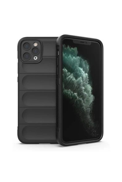 iPhone 11 Pro Max Kılıf Optimum Silikon - Siyah ürün görseli 1