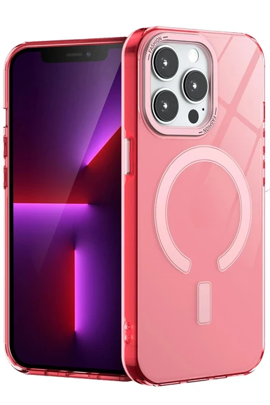 iPhone 15 Pro Max Kılıf Troy Magsafe Kapak - Pembe ürün görseli 1