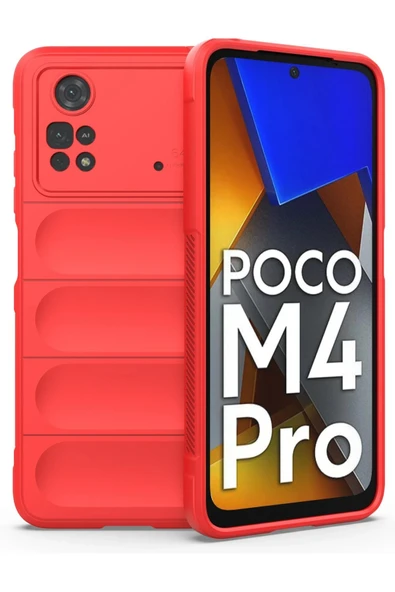 Xiaomi Poco M4 Pro 4G Kılıf Optimum Silikon - Kırmızı ürün görseli