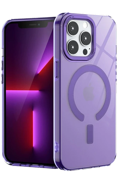 iPhone 13 Pro Kılıf Troy Magsafe Kapak - Mor ürün görseli 1