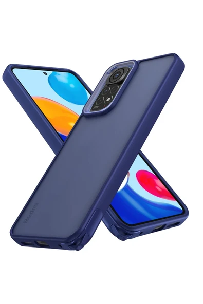 Xiaomi Redmi Note 11 Kılıf Elegant Kapak - Lacivert ürün görseli