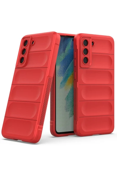 Samsung Galaxy S22 Plus Kılıf Optimum Silikon - Kırmızı - Resim 2