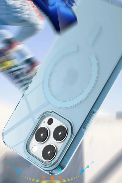 iPhone 13 Pro Max Kılıf Troy Magsafe Kapak - Mor - Resim 4