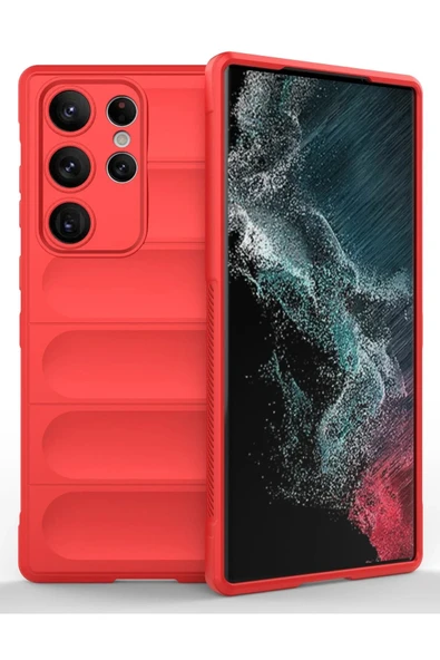 Samsung Galaxy S23 Ultra Kılıf Optimum Silikon - Kırmızı ürün görseli