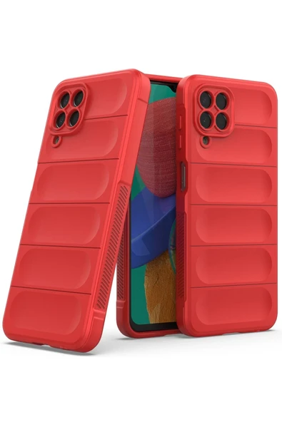 Samsung Galaxy M33 Kılıf Optimum Silikon - Kırmızı - Resim 2