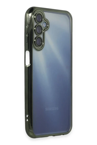 Samsung Galaxy A15 4G Kılıf Lensli Silikon - Yeşil - Resim 2