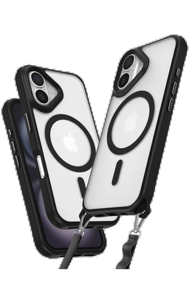 iPhone 16 Kılıf Enka Magsafe Silikon Kılıf - Siyah ürün görseli