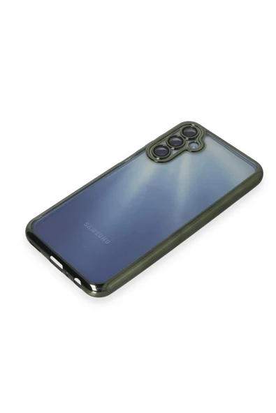 Samsung Galaxy A15 4G Kılıf Lensli Silikon - Yeşil - Resim 4