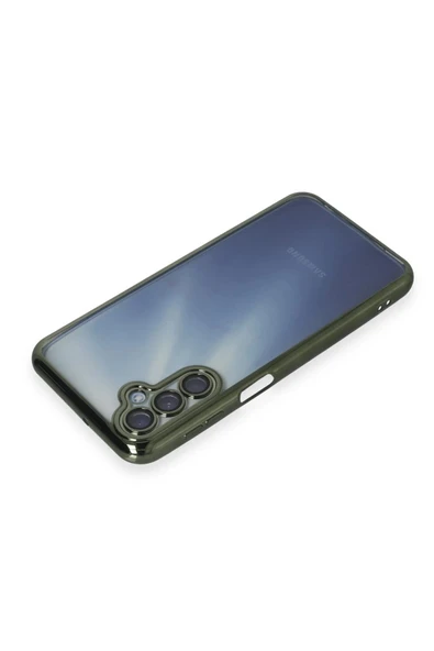 Samsung Galaxy A15 4G Kılıf Lensli Silikon - Yeşil - Resim 3