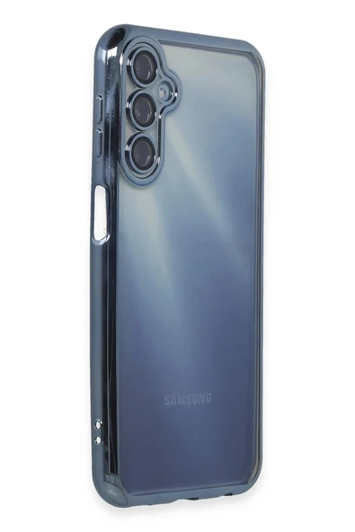 Samsung Galaxy A25 5G Kılıf Lensli Silikon - Açık Mavi - Resim 2