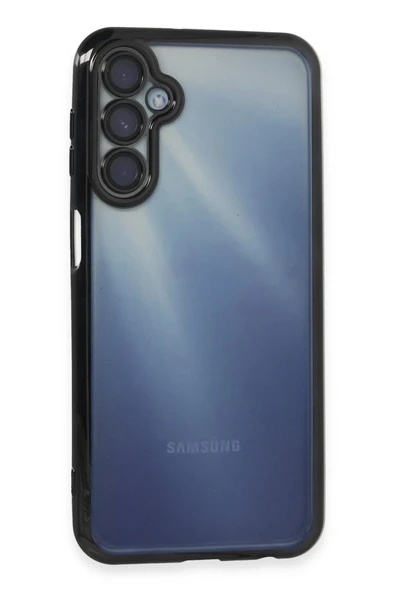 Samsung Galaxy A35 5G Kılıf Lensli Silikon - Siyah ürün görseli