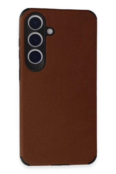 Samsung Galaxy S24 Kılıf Loop Deri Silikon - Kahverengi ürün görseli