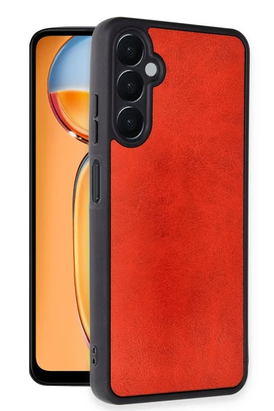 Samsung Galaxy A56 Kılıf Aras Deri Kapak - Kırmızı ürün görseli