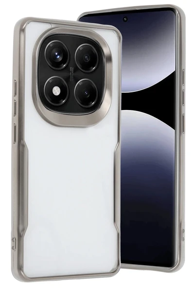 Xiaomi Redmi Note 14 Pro Plus Kılıf Boyi Silikon Kapak - Titan Gri ürün görseli