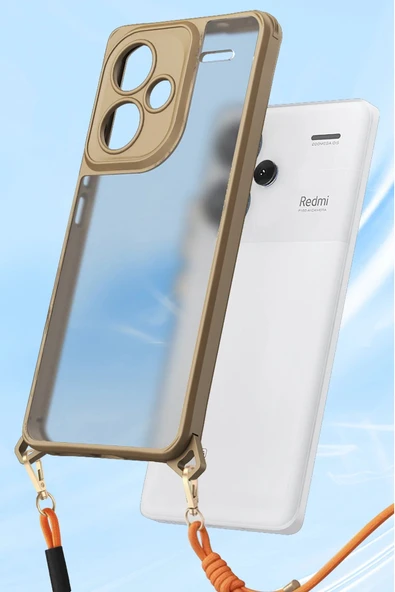 Xiaomi Redmi Note 13 Pro Plus Kılıf Penta Silikon Kılıf - Çöl Titanyum - Resim 4