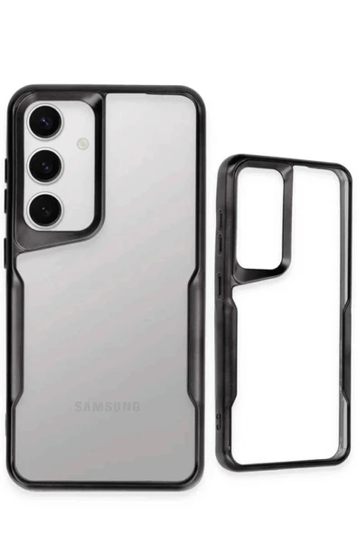 Samsung Galaxy A26 Kılıf Boyi Silikon Kapak - Siyah - Resim 3