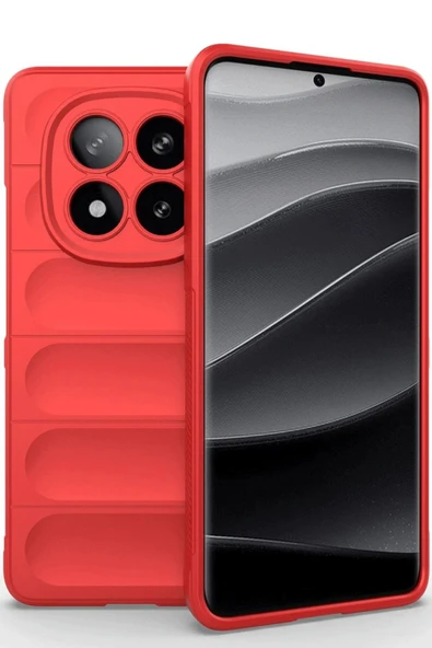 Xiaomi Redmi Note 14 Pro 5G Kılıf Optimum Silikon - Kırmızı ürün görseli
