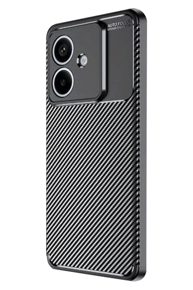 Oppo A3 Kılıf Auto Focus Karbon Kapak - Siyah - Resim 2