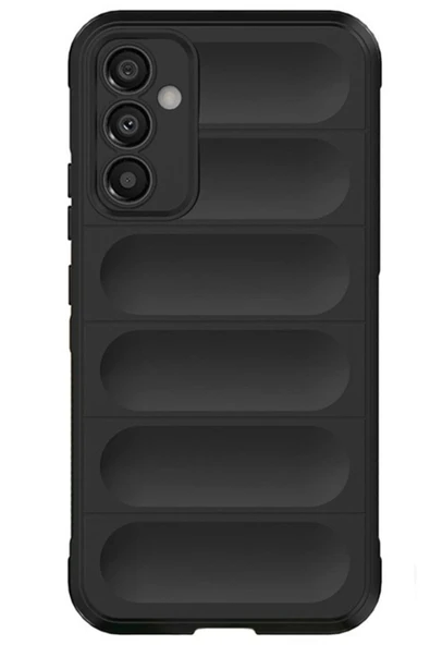 Samsung A56 Kılıf Optimum Silikon - Siyah - Resim 2