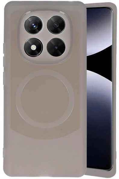 Xiaomi Redmi Note 14 Pro 5G Kılıf Maya Karbon Kapak - Gri - Resim 3