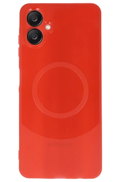 Samsung A06 Kılıf Maya Karbon Kapak - Kırmızı - Resim 2