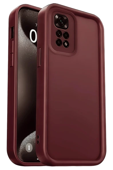 Xiaomi Redmi 10 2022 Kılıf Viera Silikon - Bordo ürün görseli