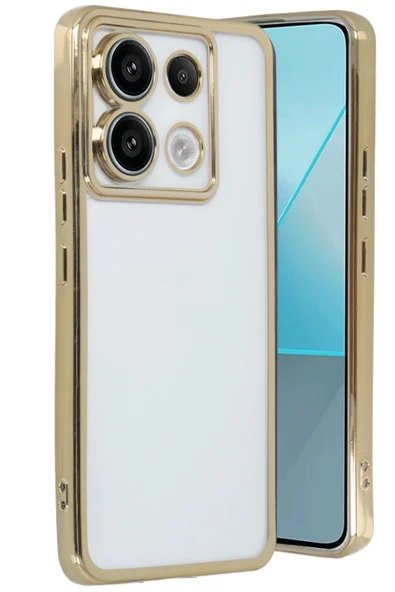 Xiaomi Redmi Note 13 Pro 5G Kılıf Lensli Silikon - Gold ürün görseli