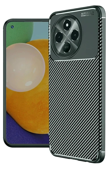 Tecno Spark 30 Pro Kılıf Auto Focus Karbon Kapak - Koyu Yeşil ürün görseli