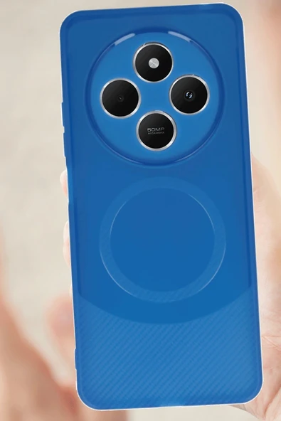 Xiaomi Redmi 14C Kılıf Maya Karbon Kapak - Bordo - Resim 2