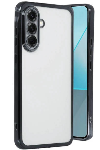 Samsung Galaxy A56 Kılıf Lensli Silikon - Siyah ürün görseli
