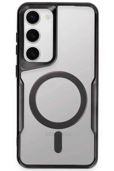 Samsung Galaxy S23 Kılıf Boyi Magsafe Silikon Kapak - Siyah ürün görseli