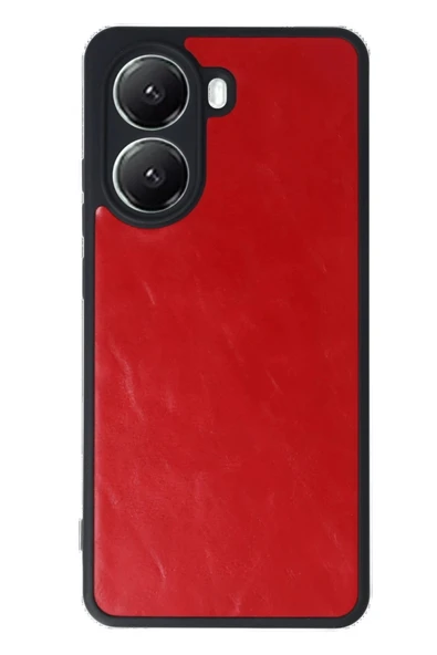 Xiaomi Poco X7 Pro Kılıf Aras Deri Kapak - Kırmızı - Resim 3