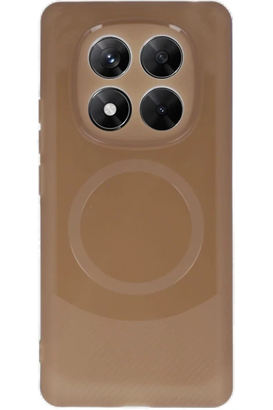 Xiaomi Redmi Note 14 Pro 4G Kılıf Maya Karbon Kapak - Kahverengi - Resim 3