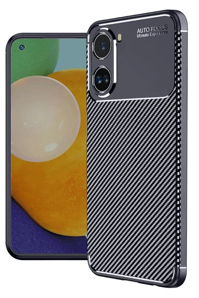 Xiaomi Poco X7 Pro Kılıf Auto Focus Karbon Kapak - Lacivert ürün görseli