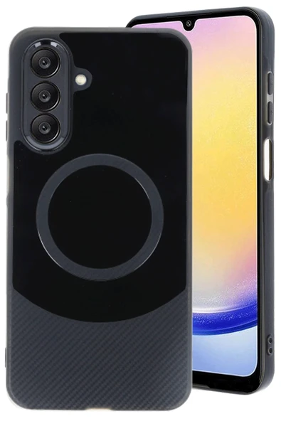 Samsung A26 Kılıf Maya Karbon Kapak - Siyah ürün görseli