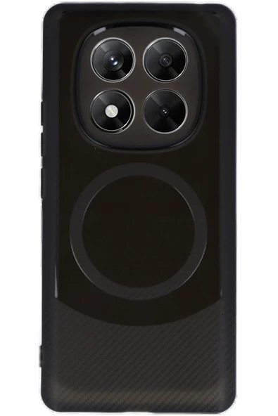 Xiaomi Redmi Note 14 Pro 5G Kılıf Maya Karbon Kapak - Siyah - Resim 3