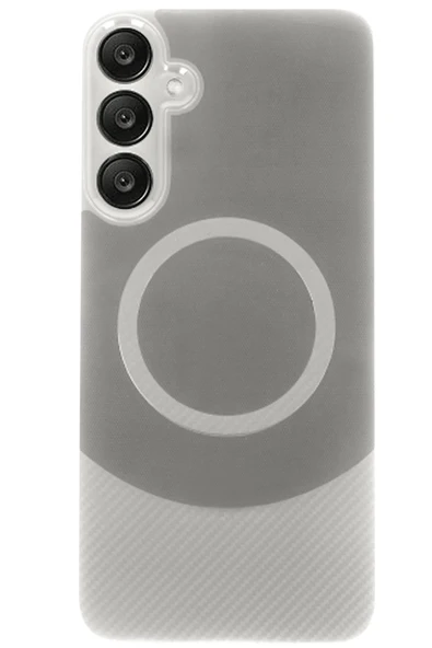 Samsung A56 Kılıf Maya Karbon Kapak - Gri - Resim 2